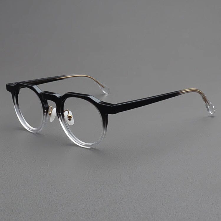 Link Vintage Acetate Glasses Frame Oval Frames Southood Black Clear 