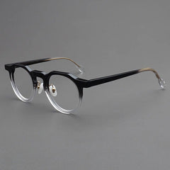 Link Vintage Acetate Glasses Frame Oval Frames Southood Black Clear 