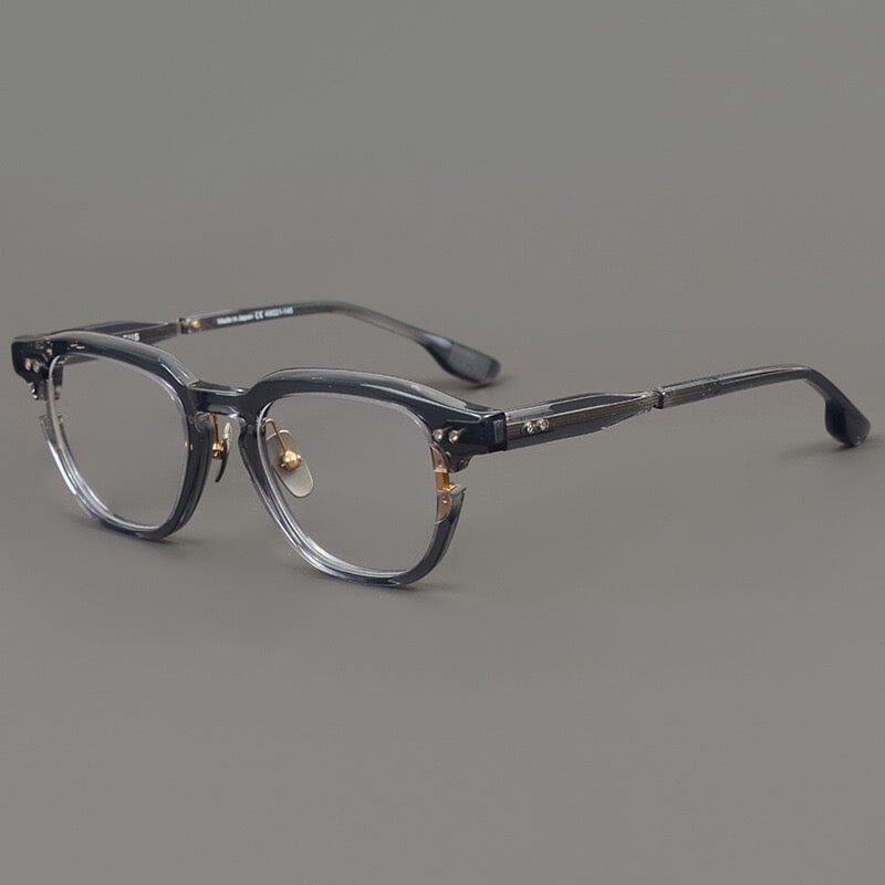 Lionel Vintage Square Acetate Eyeglasses Frame Rectangle Frames Southood Gray 