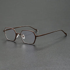 Lira Vintage Alloy Eyeglasses Frame Geometric Frames Southood Brown 