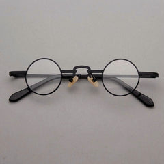 Loc Retro Small Round Glasses Frame Round Frames Southood Black 