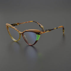 Lois Acetate Cat Eye Glasses Frame Cat Eye Frames Southood Brown 