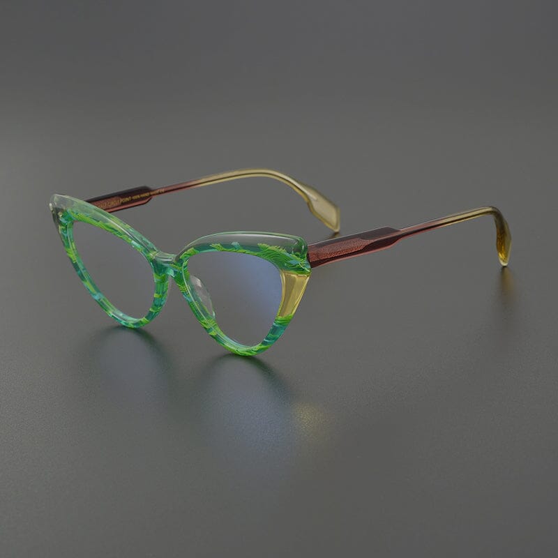 Lois Acetate Cat Eye Glasses Frame Cat Eye Frames Southood Green 