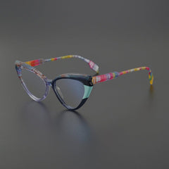 Lois Acetate Cat Eye Glasses Frame Cat Eye Frames Southood Multicolor 