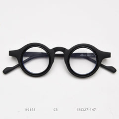Lorin Retro Round TR90 Optical Glasses Frames Round Frames Southood Black 
