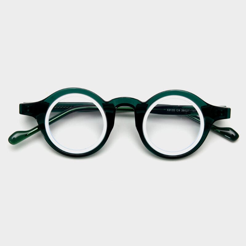Lorin Retro Round TR90 Optical Glasses Frames Round Frames Southood Green 