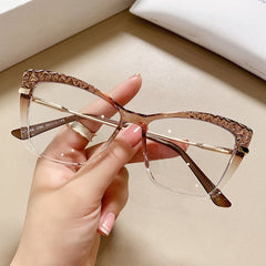 Lorraine Cat Eye Glasses Frame Cat Eye Frames Southood Gradient tea 