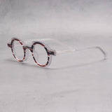 Lou Retro Round Acetate Optical Glasses Frame Round Frames Southood Matte-Stripe 