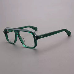 Louise Acetate Glasses Frame Aviator Frames Southood Green 