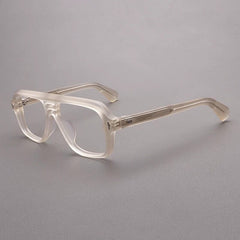 Louise Acetate Glasses Frame Aviator Frames Southood Matte Yellow 