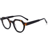 Luke Retro Acetate Optical Glasses Frame Round Frames Southood Black 