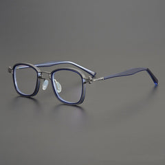 Lyken Acetate Alloy Myopia Glasses Frame Rectangle Frames Southood Blue 