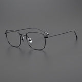 Lyndon Vintage Titanium Eyeglasses Frame Rectangle Frames Southood Black 
