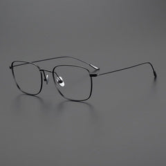 Lyndon Vintage Titanium Eyeglasses Frame Rectangle Frames Southood Black 