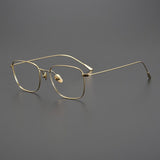 Lyndon Vintage Titanium Eyeglasses Frame Rectangle Frames Southood Gold 