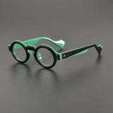 Lynn Vintage Round Acetate Glasses Frame Round Frames Southood Black Green 