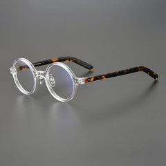 Lyulf Vintage Acetate Round Glasses Frame Round Frames Southood Transparent 