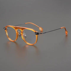 Mac Retro Aviator Acetate Glasses Frame Aviator Frames Southood Orange 