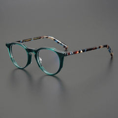 Magnus Vintage Acetate Glasses Frame Round Frames Southood Dark Green 