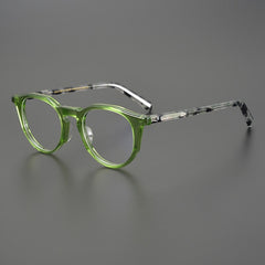 Magnus Vintage Acetate Glasses Frame Round Frames Southood Green 