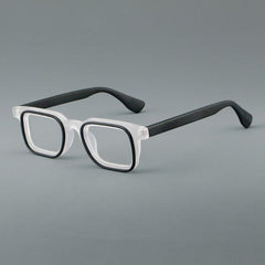 Malvin Acetate Square Eyeglasses Frame Rectangle Frames Southood Black 