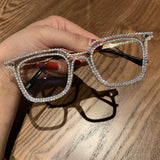 Mamie Vintage Rhinestone Eyewear Cat Eye Frames Mon 