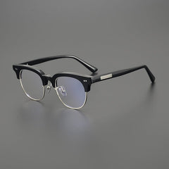Mandek Browline Acetate Glasses Frame Browline Frames Southood Black 