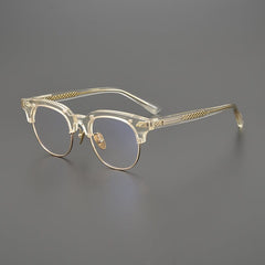 Mandek Browline Acetate Glasses Frame Browline Frames Southood Clear Gold 