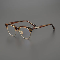 Mandek Browline Acetate Glasses Frame Browline Frames Southood Leopard 