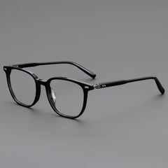 Marta Acetate Alloy Glasses Frame Oval Frames Southood Black 