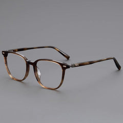 Marta Acetate Alloy Glasses Frame Oval Frames Southood Tea Leopard 