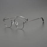 Mastin Ultra Light Vintage Titanium Glasses Frame Rectangle Frames Southood Gun 
