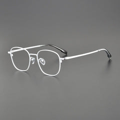 Mastin Ultra Light Vintage Titanium Glasses Frame Rectangle Frames Southood White 