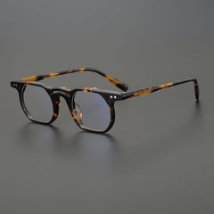Max Vintage Acetate Optical Glasses Frame Rectangle Frames Southood Leopard 