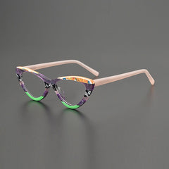 May Colorful Acetate Eyeglasses Frame Cat Eye Frames Southood Purple Green 