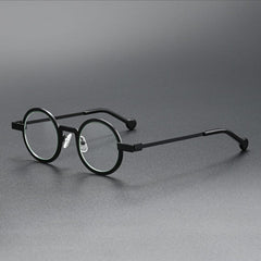 McLean Vintage Alloy Eyeglasses Frame Round Frames Southood Black Green 