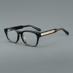 Mda Vintage Acetate Eyeglasses Frame Rectangle Frames Southood Black 