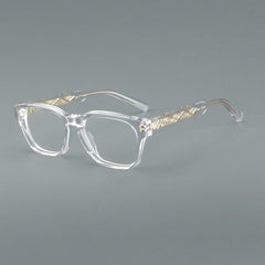 Mda Vintage Acetate Eyeglasses Frame Rectangle Frames Southood Clear 