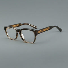Mda Vintage Acetate Eyeglasses Frame Rectangle Frames Southood Leopard 