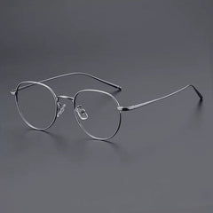 Meldon Vintage Titanium Eyeglasses Frame Geometric Frames Southood Silver 