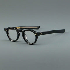 Mika Vintage Geometric Acetate Glasses Frame Geometric Frames Southood Black 