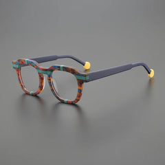 Millen Retro Rectangle Glasses Frame Rectangle Frames Southood Matte Leopard 