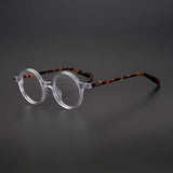 Milo Retro Round Acetate Glasses Frame Round Frames Southood Clear 