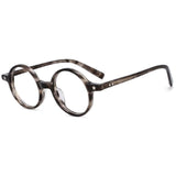 Milo Retro Round Acetate Glasses Frame Round Frames Southood Gray 