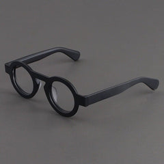 Milo Retro Round Acetate Glasses Frame Round Frames Southood Matte Black 