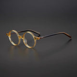 Milo Retro Round Acetate Glasses Frame Round Frames Southood Orange 