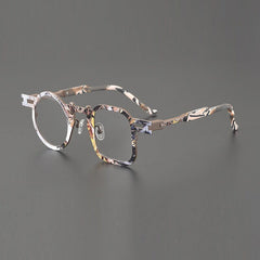 Minaur Retro Titanium Glasses Frame Geometric Frames Southood Brown 