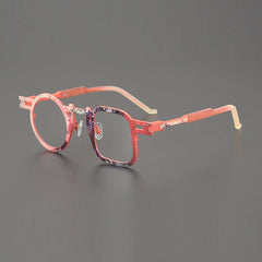 Minaur Retro Titanium Glasses Frame Geometric Frames Southood Red 