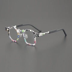 Minaur Retro Titanium Glasses Frame Geometric Frames Southood White 