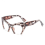 Monica Fashion Cat Eye Glasses Frame Cat Eye Frames Southood Leopard clear 